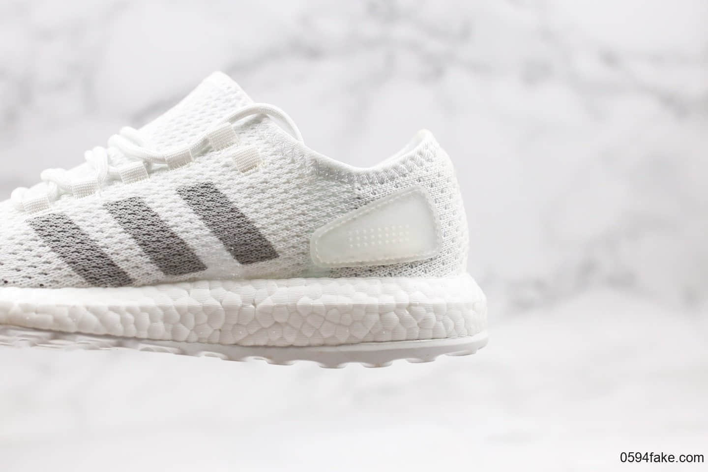 阿迪达斯Adidas Pure Boost公司级版本爆米花PB缓震跑鞋白色原标原盒