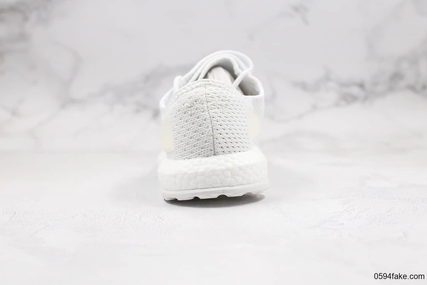 阿迪达斯Adidas Pure Boost公司级版本爆米花PB缓震跑鞋白色原标原盒