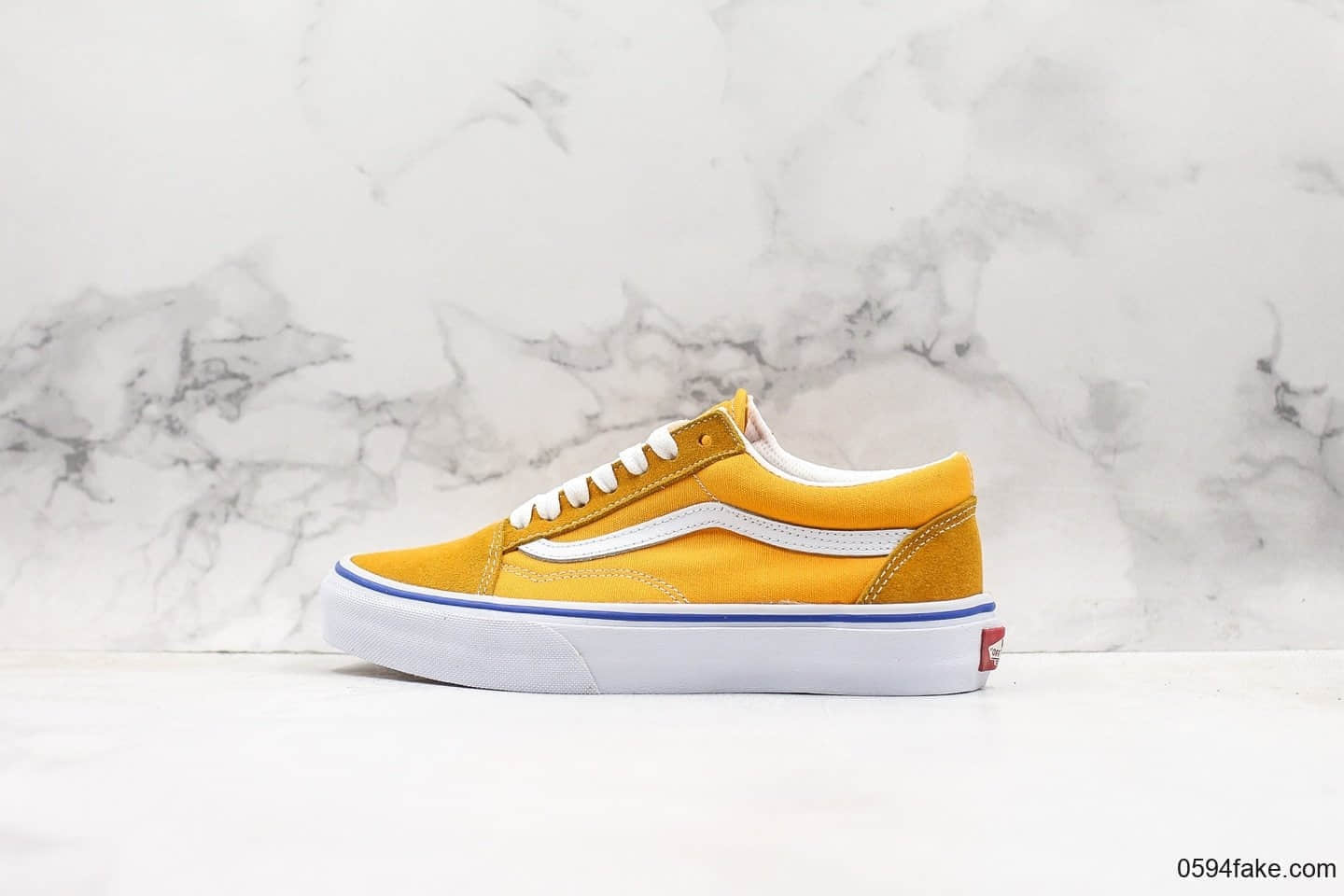 万斯Vans Old school公司级版本低帮板鞋黄色正确硫化大底