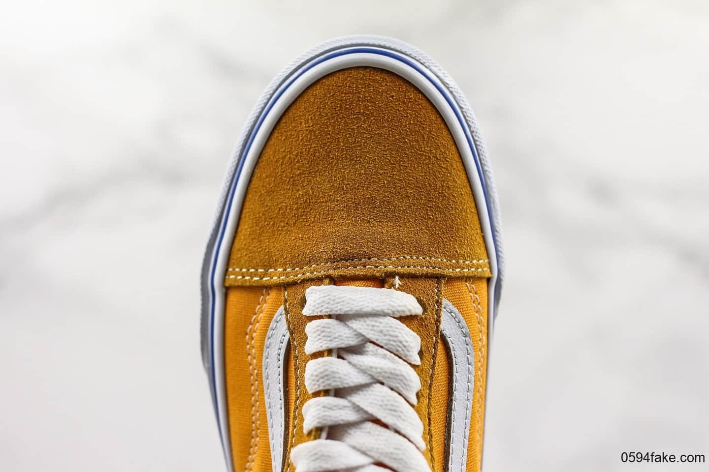 万斯Vans Old school公司级版本低帮板鞋黄色正确硫化大底