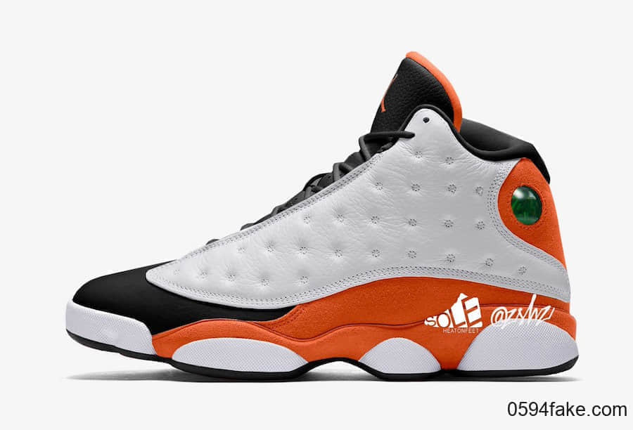 活力黑白橙配色！全新Air Jordan 13明年发售！