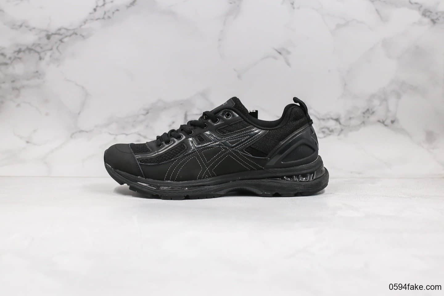 亚瑟士Kiko Kostadinov x Asics Gel-Burz 2公司级版本限量联名运动鞋走秀款黑色原楦开发 货号：1013A040-025