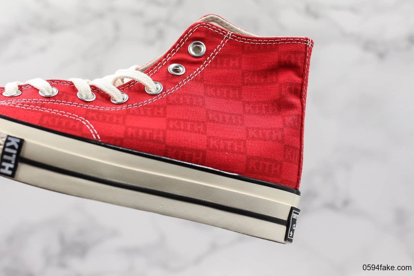 匡威KITH x Converse Chuck 70公司级联名高帮帆布鞋红色硫化工艺正确鞋盒