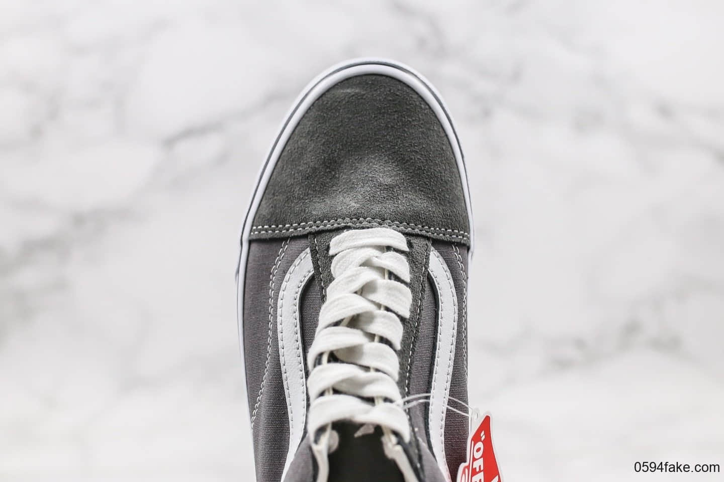 万斯Vans Stye 36公司级版本低帮板鞋麂皮灰色原厂硫化底