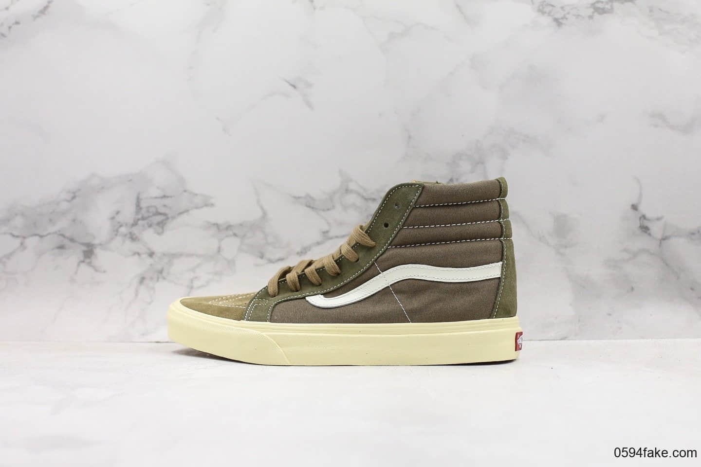 万斯WTAPS x Vans Vault Sk8-Hi公司级版本西山彻余文乐同款橄榄绿配色独家完美复刻