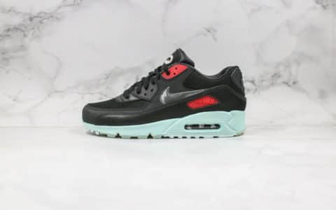 耐克Nike Air Max 90 Essential纯原版本气垫复古跑鞋黑红薄荷绿唱片配色原盒原标市售最高版本 货号：CK0902-001