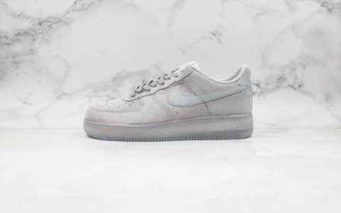 耐克Air Force 1 Low Grey Suede Men公司级版本空军一号低帮AF1狼灰配色原厂纸板内置气垫 货号：BQ4329-001