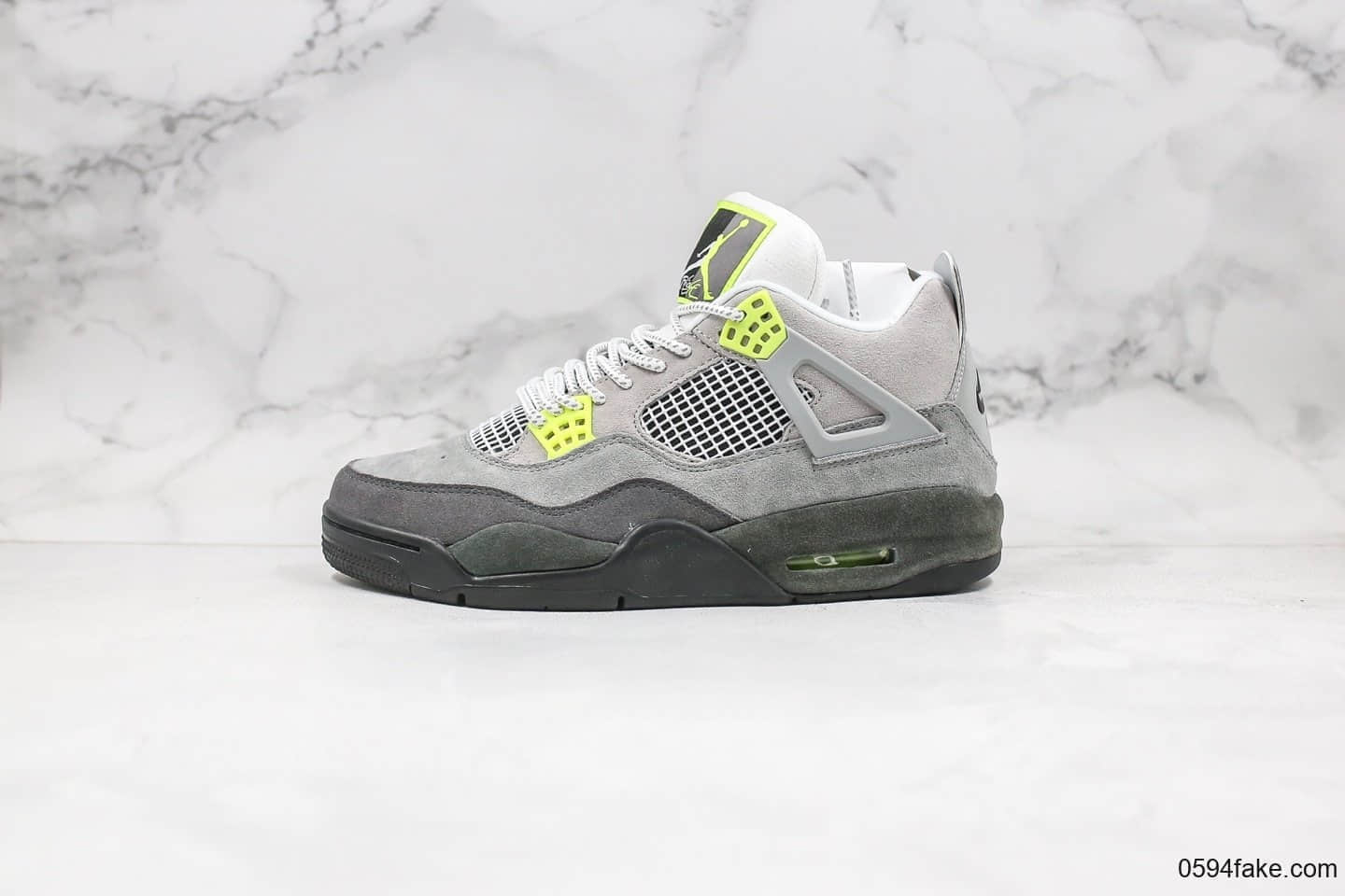 乔丹Air Jordan 4 SE“Neon”OG纯原版本AJ4实战篮球鞋霓虹灰绿配色原楦原档案开发 货号：CT5342-007