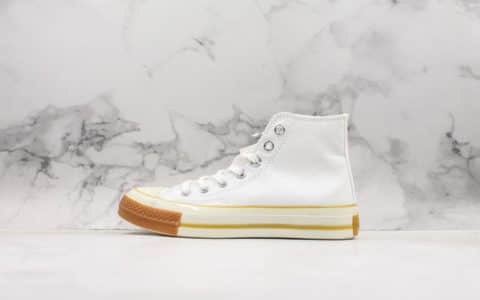 匡威Converse Chuck 70 Pop公司级版本高帮复古帆布鞋白色欧索莱鞋垫 货号：165720C