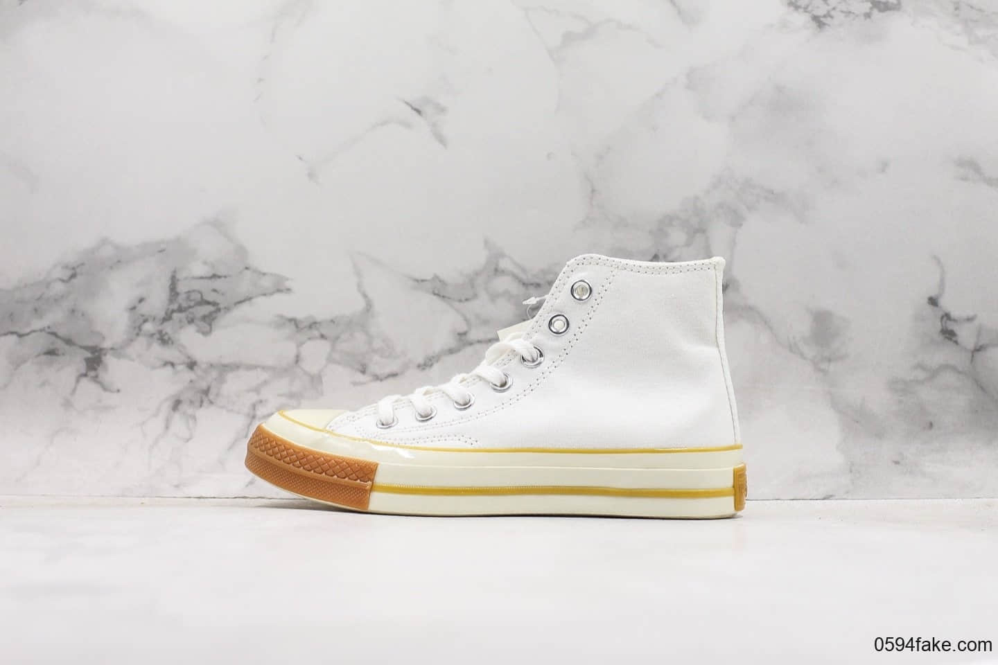 匡威Converse Chuck 70 Pop公司级版本高帮复古帆布鞋白色欧索莱鞋垫 货号：165720C