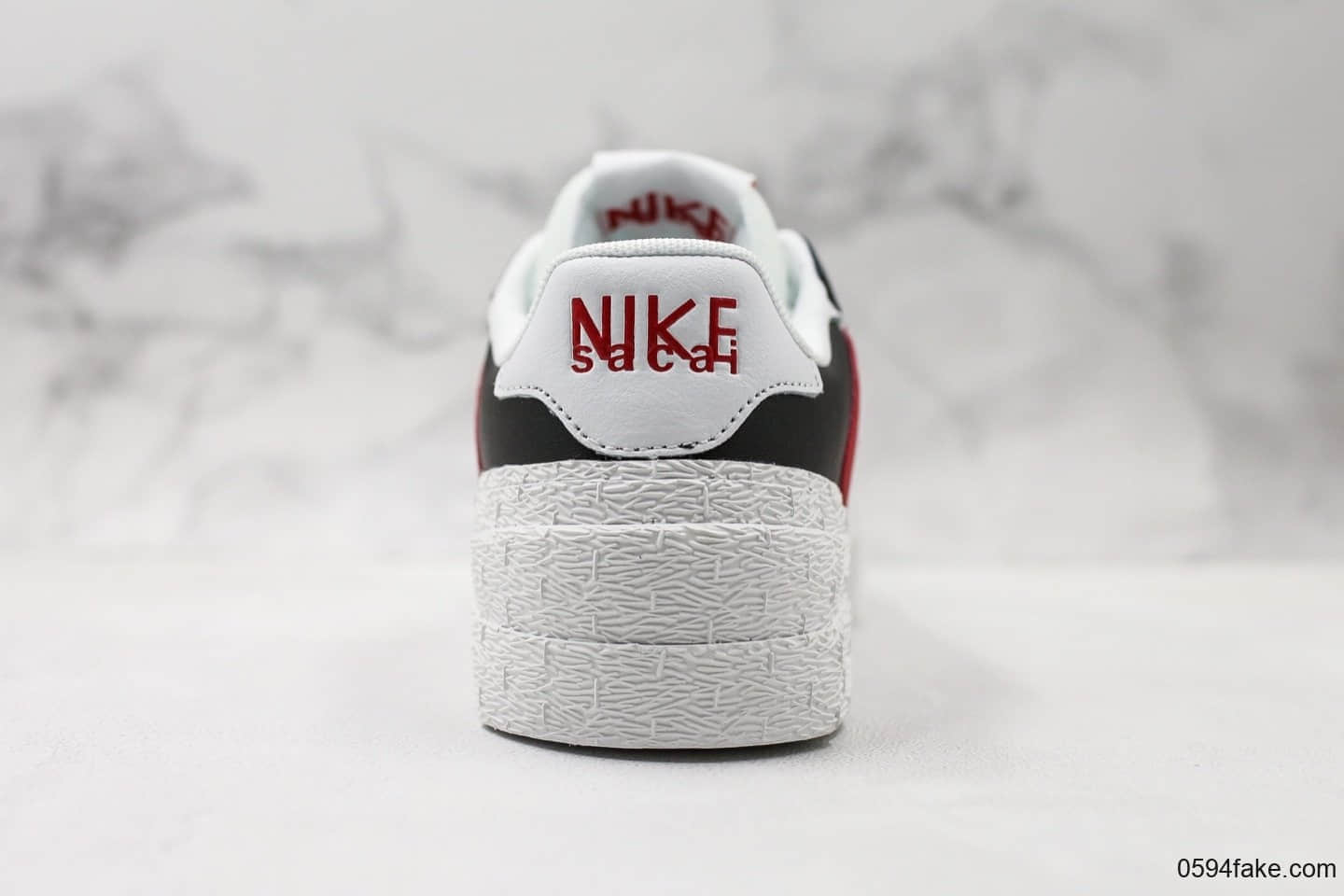 耐克Sacai X Nike Blazer High公司级版本联名开拓者解构低帮板鞋黑白红配色原装抽屉礼盒