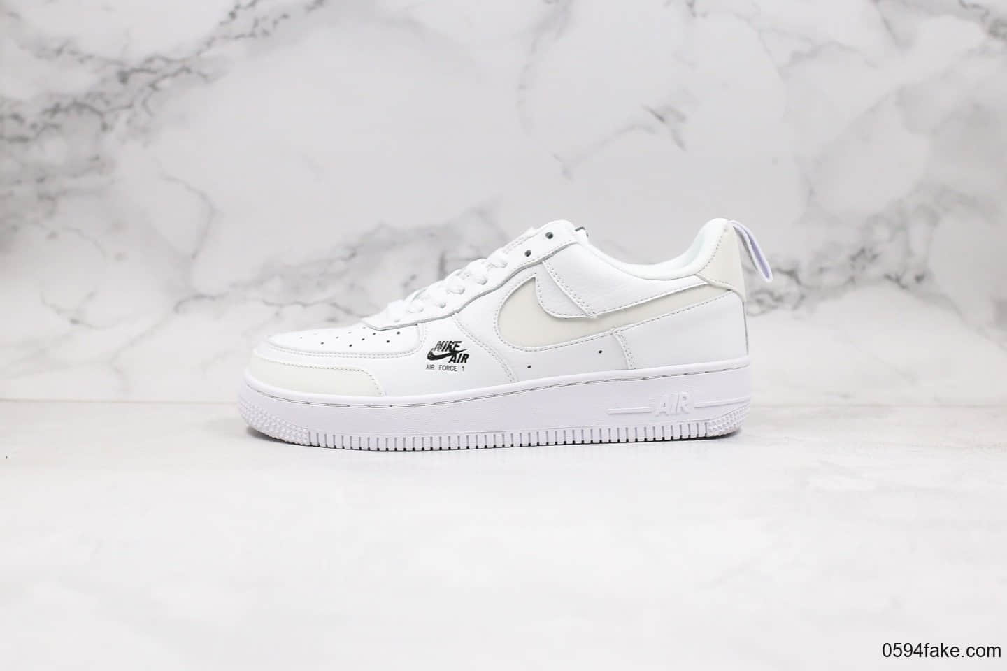 耐克Nike Air Force 1 Low 07纯原版本低帮空军一号白色侧边小LOGO内置气垫原盒原标 货号：CV3039-100