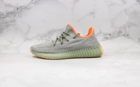 阿迪达斯adidas Yeezy Boost 350 V2“ Desert Sage”公司级版本侃爷椰子350V2侧透满天星鼠尾草绿原鞋开模 货号：FX9035