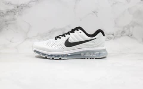 耐克Nike Air Max 2017纯原版本大气垫白黑色原档案数据开发原盒原标 货号：849559-100