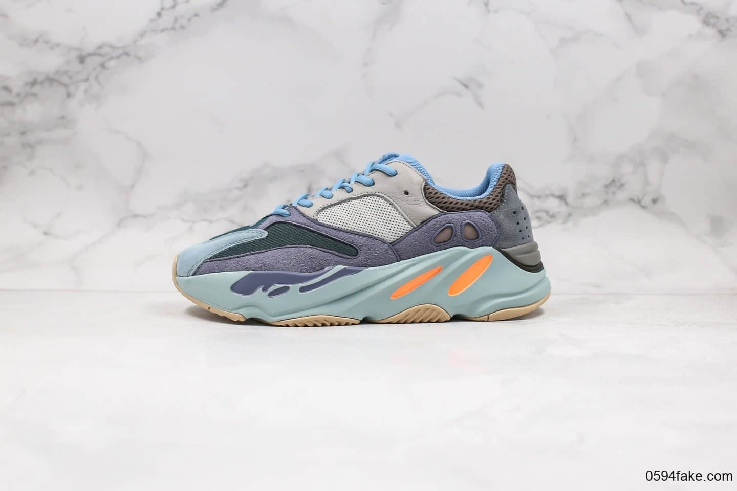 阿迪达斯Adidas Yeezy Boost 700纯原版本椰子700初代碳蓝复古老爹鞋内置爆米花中底原盒原标 货号：FW2498