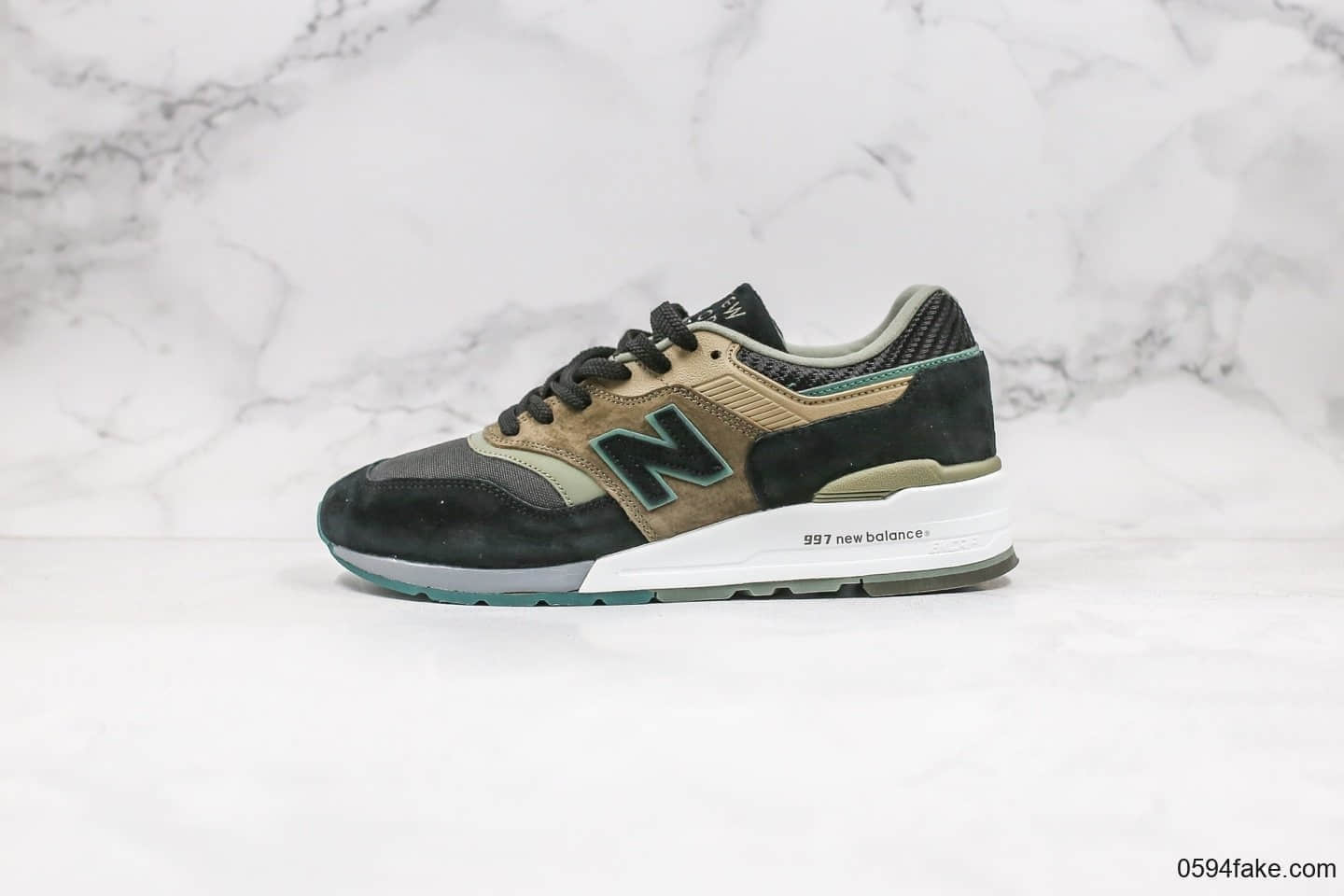 新百伦New Balance 997纯原版本高端美产棕绿色原盒原标区别市面通货版本 货号：M997CNR