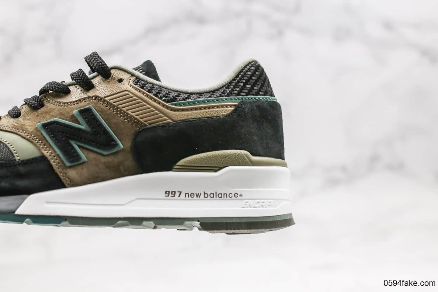 新百伦New Balance 997纯原版本高端美产棕绿色原盒原标区别市面通货版本 货号：M997CNR