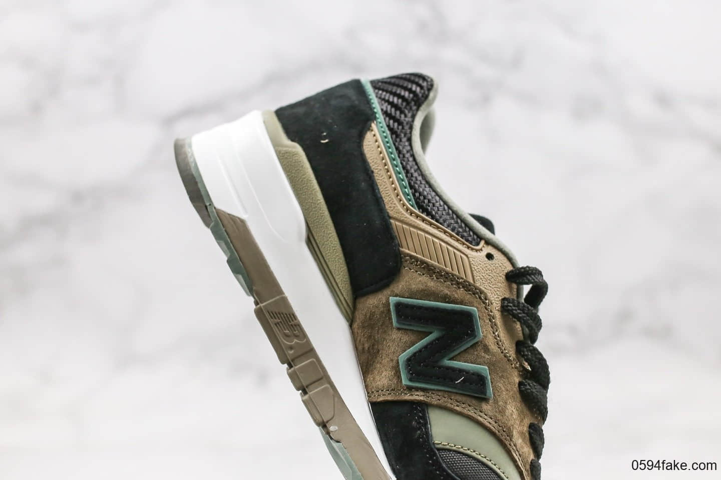 新百伦New Balance 997纯原版本高端美产棕绿色原盒原标区别市面通货版本 货号：M997CNR