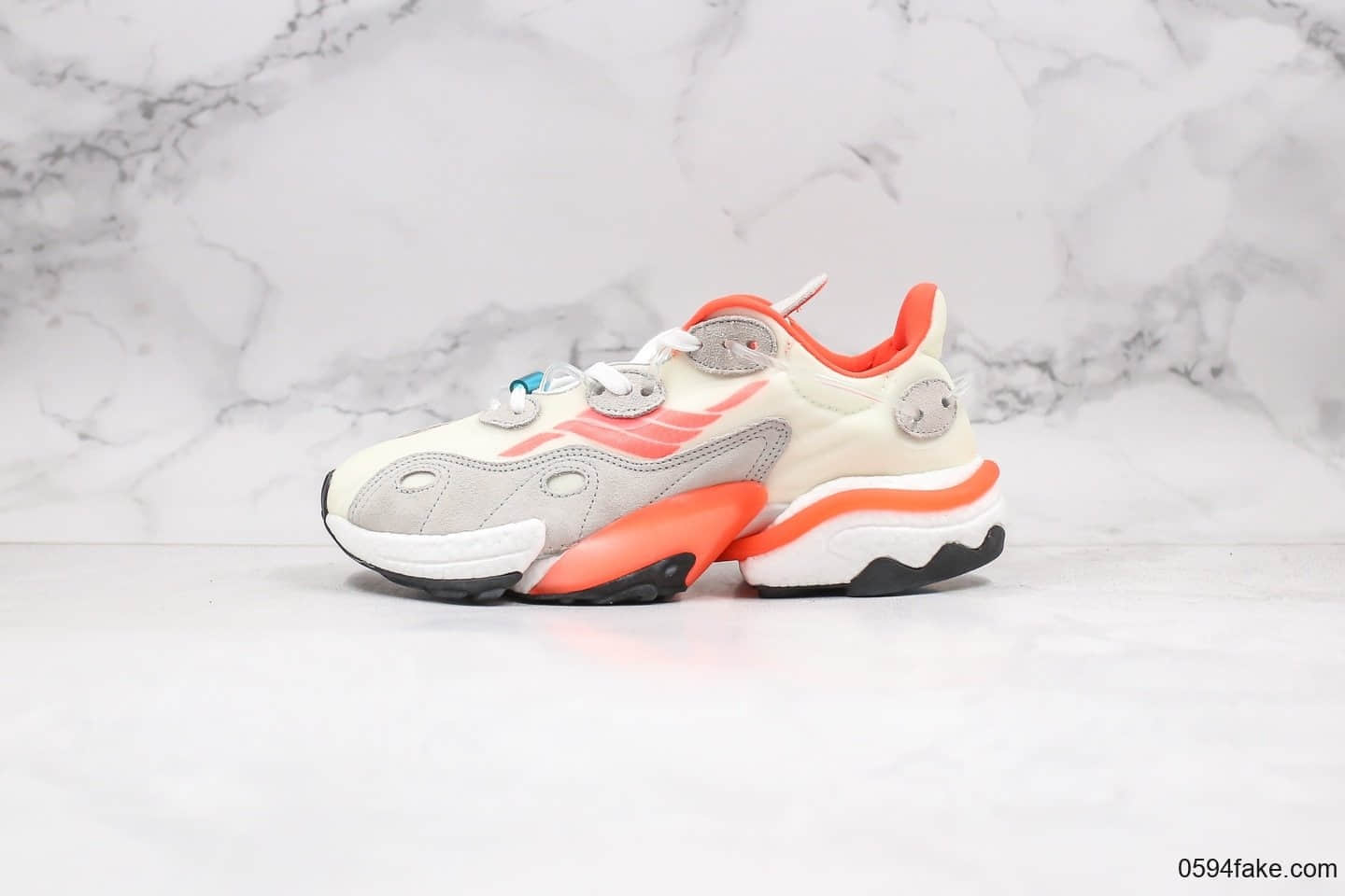 阿迪达斯Adidas Torsion X公司级版本抗扭转系列爆米花缓震休闲运动鞋水管老爹鞋白橙配色巴斯夫真爆 货号：EH0244