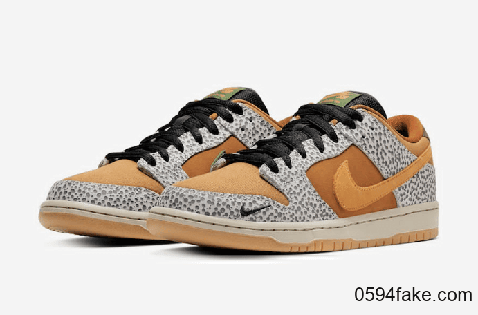 人气主题配色！Nike SB Dunk Low“ Safari”释出官图！3月14日发售！ 货号：CD2563-002