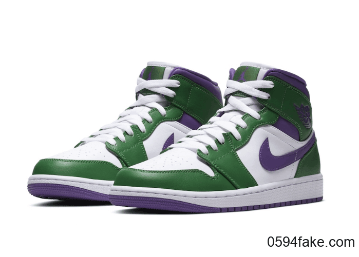 绿巨人配色！Air Jordan 1 Mid“ Incredible Hulk”即将发售！ 货号：554724-300