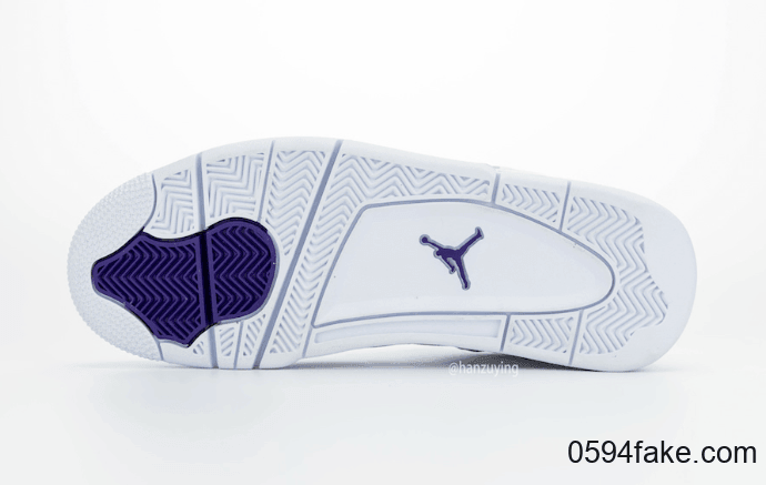 清爽白紫配色！Air Jordan 4“ Court Purple”实物图曝光！ 货号：CT8527-115