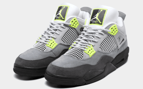 Air Jordan 4 “Neon” 最新实物曝光！下周发售！ 货号：CT5342-007