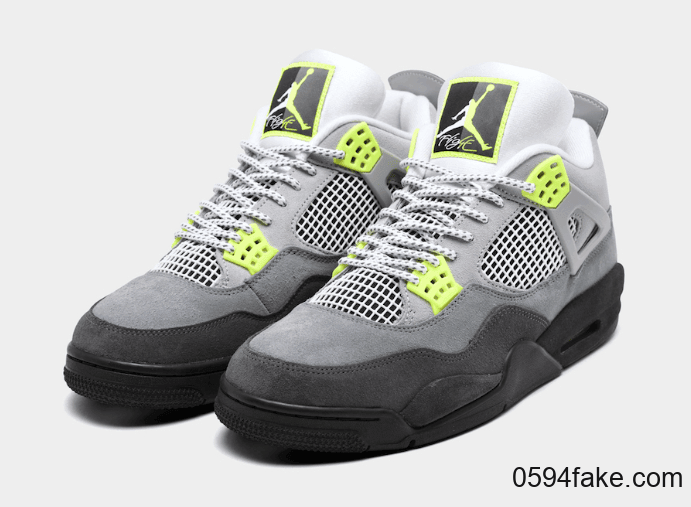 Air Jordan 4 “Neon” 最新实物曝光！下周发售！ 货号：CT5342-007