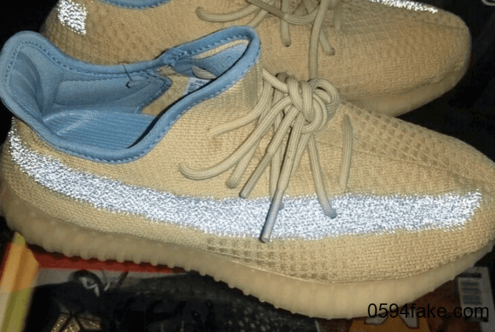 Yeezy 350 V2 “Linen”实物图首度曝光！侧透满天星超抢眼！