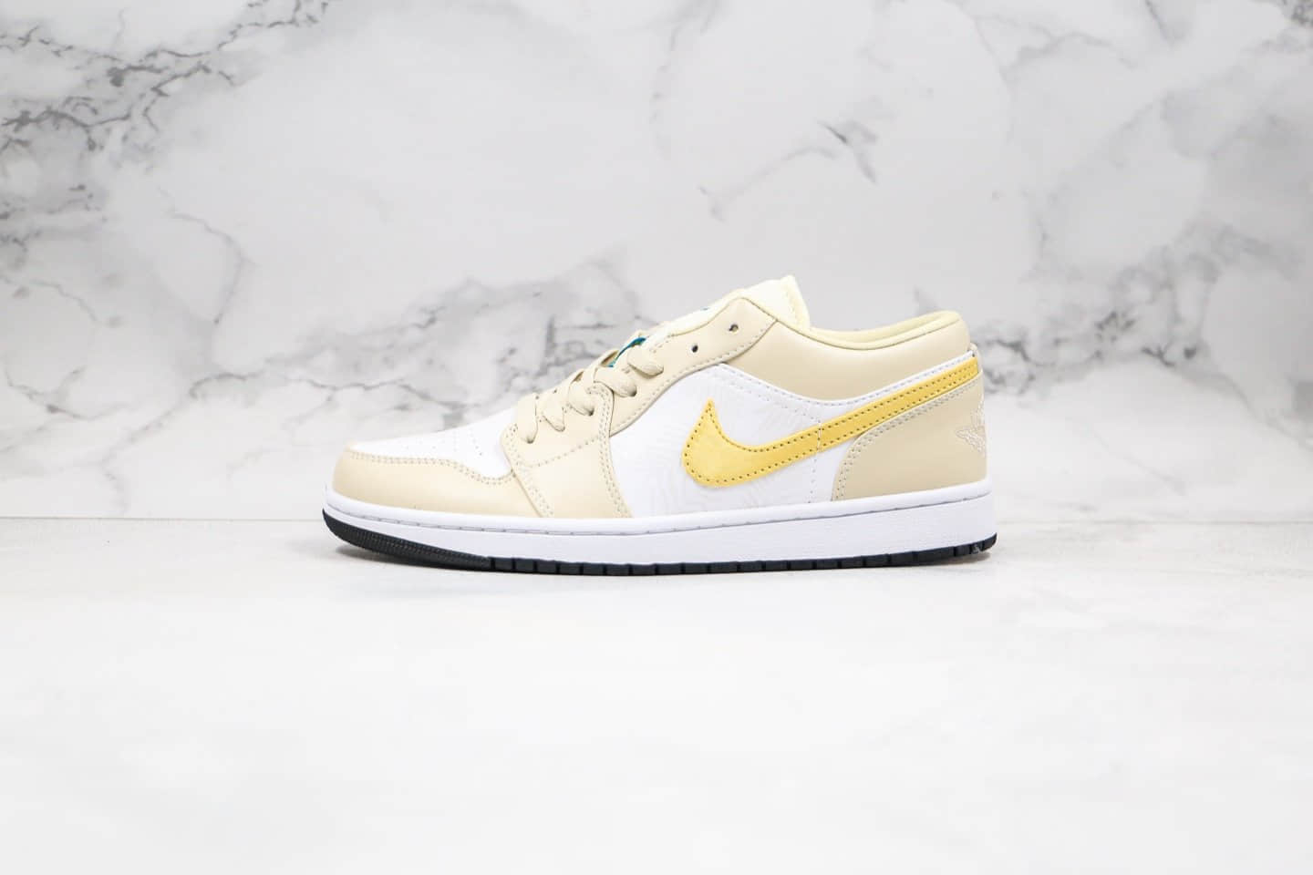 乔丹Air Jordan 1 Low Light Orewood Brown纯原版本低帮AJ1淡黄色浅矿石木棕色阿马里洛白内置气垫原楦头纸板打造 货号：CK3022-107