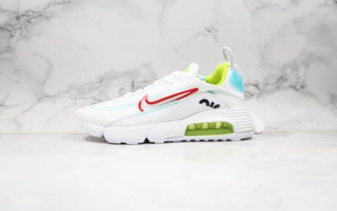 耐克Nike Air Vapormax 2090纯原版本王一博同款Max气垫鞋白绿蓝色内置真实气垫原盒原标 货号：CT7695-106