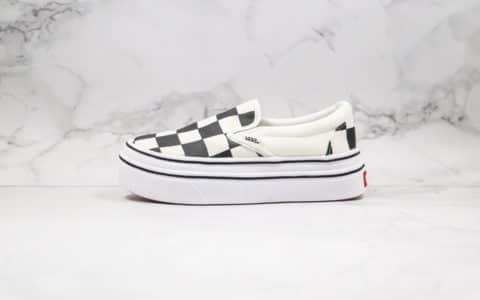 万斯Vans ComfyCush slip-on公司级版本厚底黑白棋盘格子一脚蹬懒人鞋原厂硫化大底原盒原标