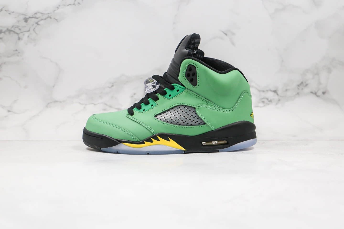 乔丹Air Jordan 5 SE Oregon Ducks纯原版本苹果绿AJ5篮球鞋内置气垫原盒原标 货号：CK6631-307