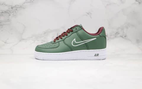 耐克Nike Air Force 1 Hong Kong纯原版本低帮空军一号香港限定绿色内置气垫原盒原标 货号：845053-300