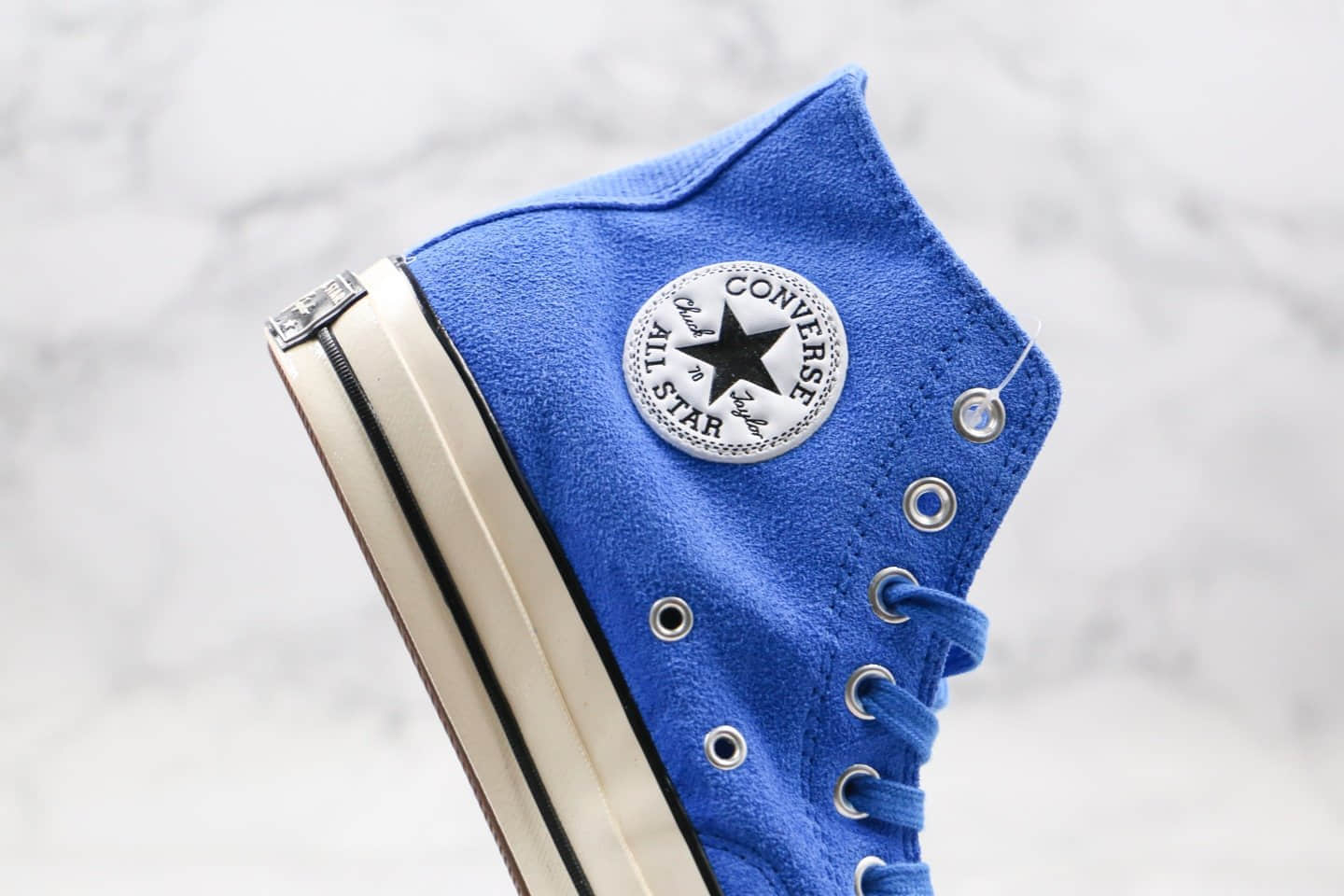 匡威Converse Chuck Tylar 70s公司级版本高帮麂皮硫化板鞋天蓝色原厂硫化大底正确硅蓝PU软中底