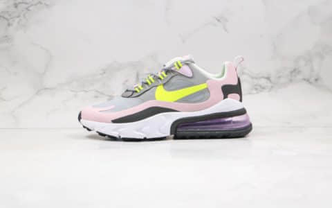 耐克Nike Air Max 270 React纯原版本气垫鞋粉灰绿色内置真小潘气垫原盒原标 货号：BQ0103-010