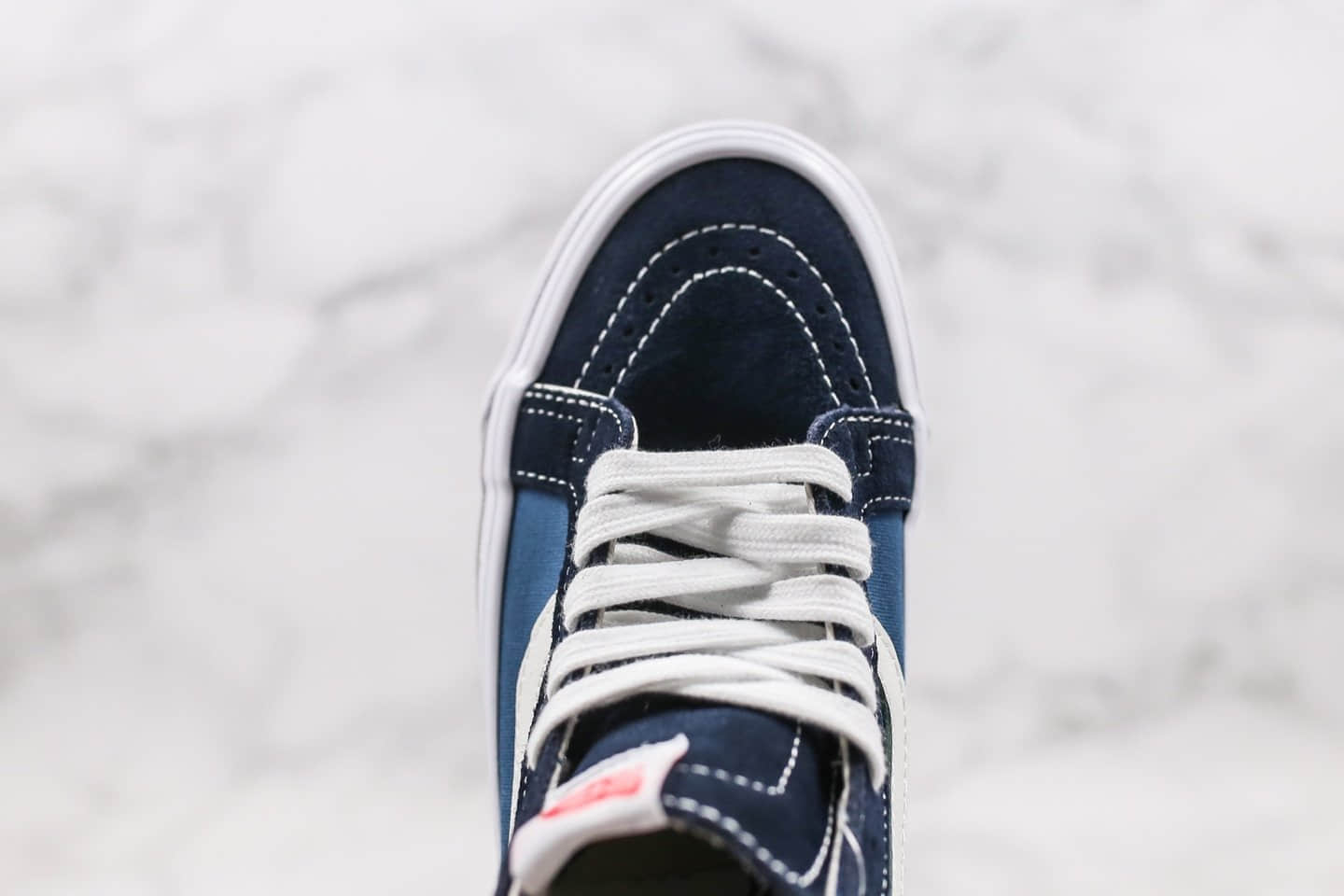 万斯Vans Vault OG Sk8-Hi LX公司级版本高帮海军蓝配色帆布鞋原厂硫化大底原盒原标