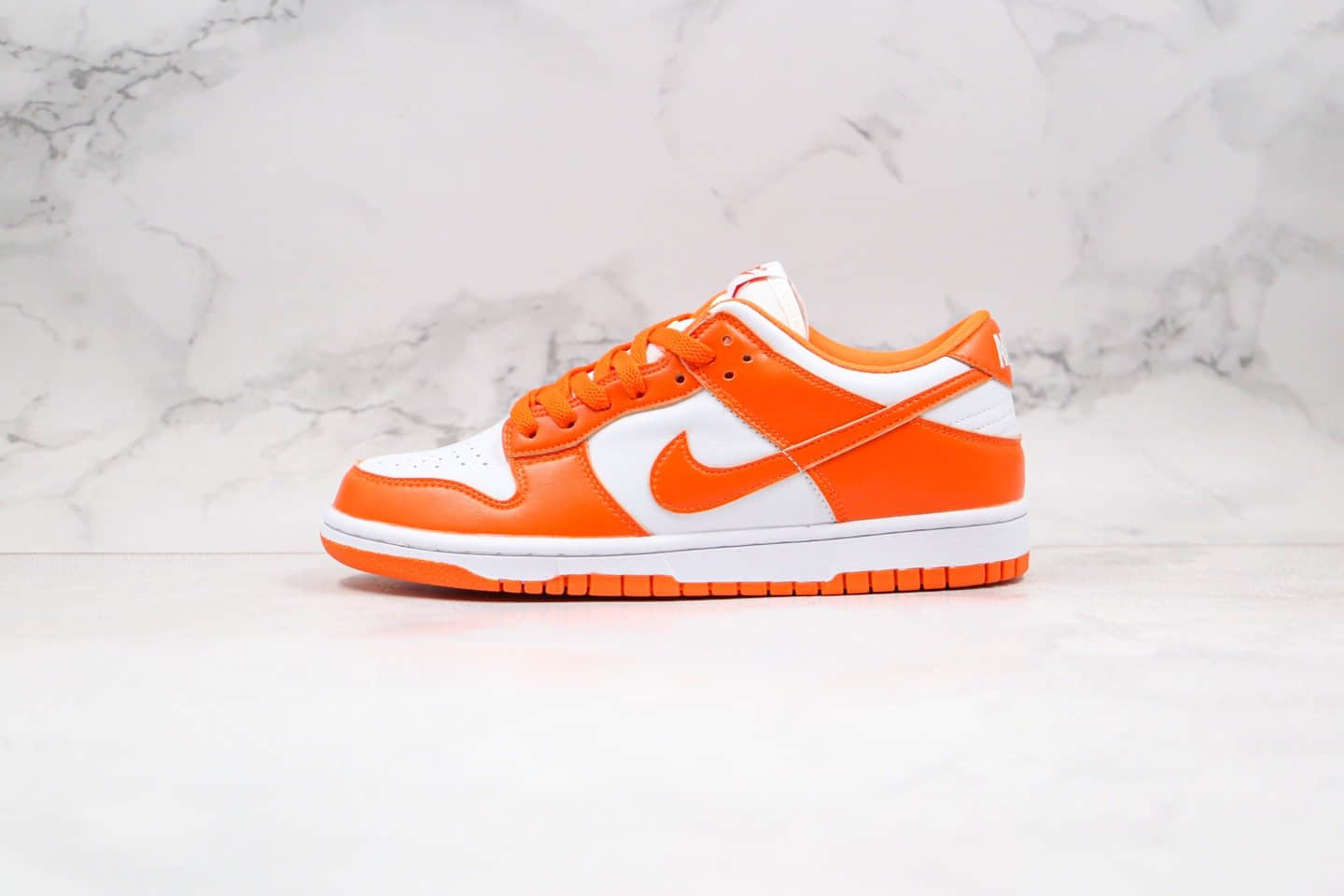 耐克Nike Dunk Low SP Syracuse 2020WHITEORANGE纯原版本低帮肯塔基SB板鞋雪城橙滑板鞋原盒原标内置气垫 货号：CU1726-101