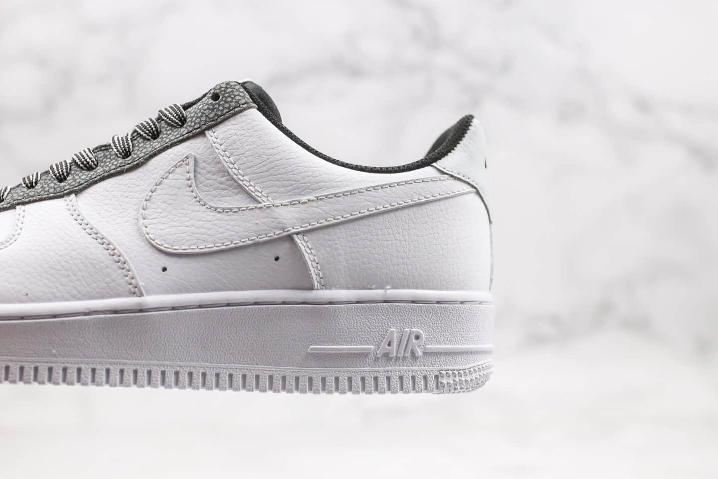 耐克Nike Air Force 1 '07 LV8纯原版本低帮空军一号大理石石纹黑白色配色内置气垫原盒原标 货号：CK4363-100