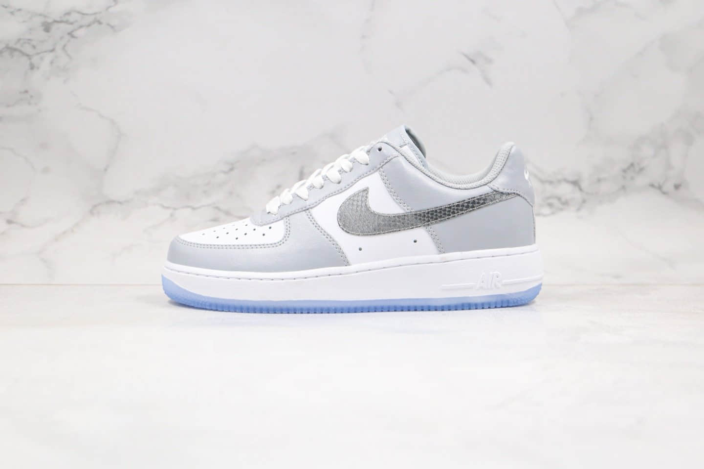 耐克JAY Dior x Air Force 1 By You纯原版本低帮空军一号周杰伦迪奥蛇纹灰白色原盒原标原档案数据开发 货号：CI0919-013