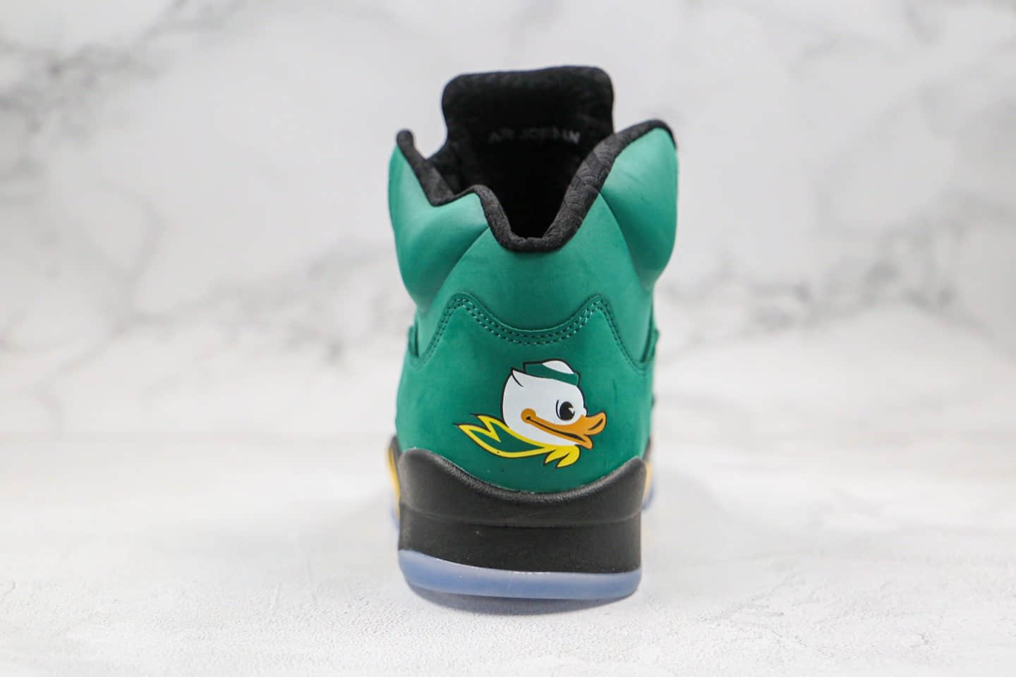 乔丹Air Jordan 5 Oregon Ducks纯原版本鸭子绿色俄勒冈AJ5原盒原标原楦头纸板打造正确3M反光鞋舌 货号：454803-535