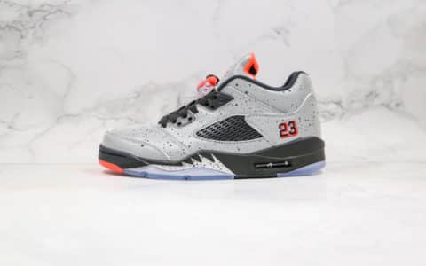 乔丹Air Jordan 5 Low Neymar纯原版本低帮AJ5水泥灰配色内置气垫原档案数据开发正确后跟定型 货号：846316-025