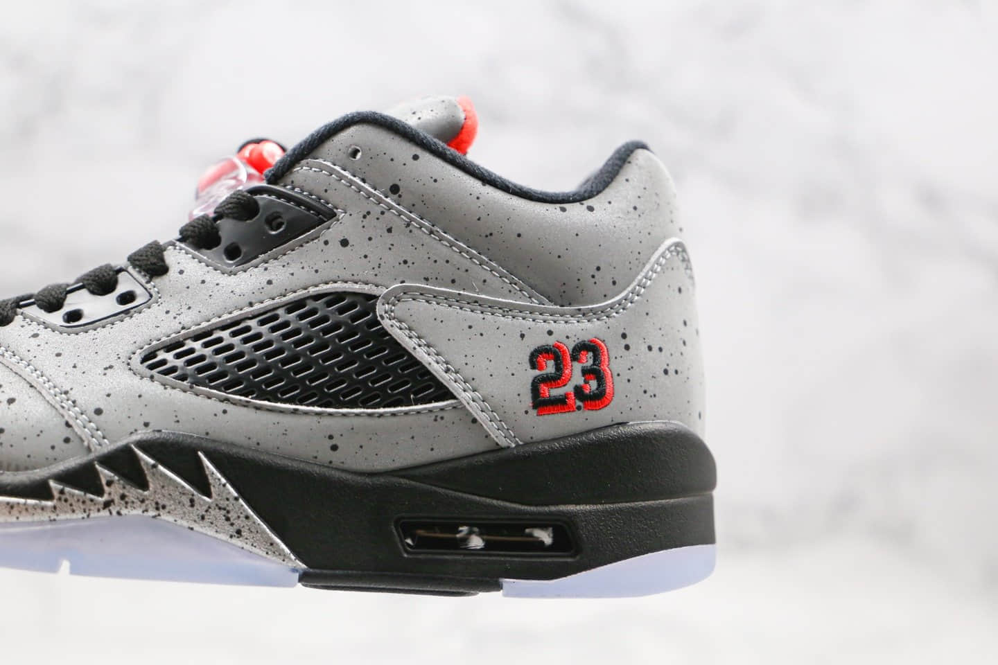 乔丹Air Jordan 5 Low Neymar纯原版本低帮AJ5水泥灰配色内置气垫原档案数据开发正确后跟定型 货号：846316-025