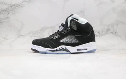 乔丹Air Jordan 5 Paris Saint-Germain纯原版本巴黎圣日耳曼联名款AJ5黑白色3M反光原楦头纸板打造 货号：136027-035