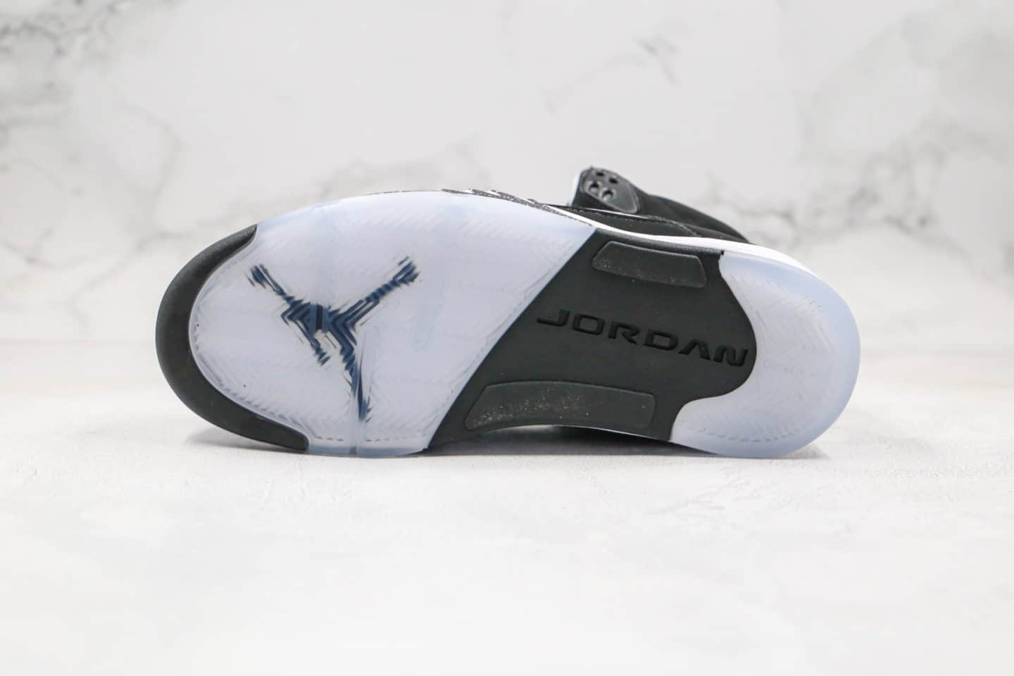 乔丹Air Jordan 5 Paris Saint-Germain纯原版本巴黎圣日耳曼联名款AJ5黑白色3M反光原楦头纸板打造 货号：136027-035
