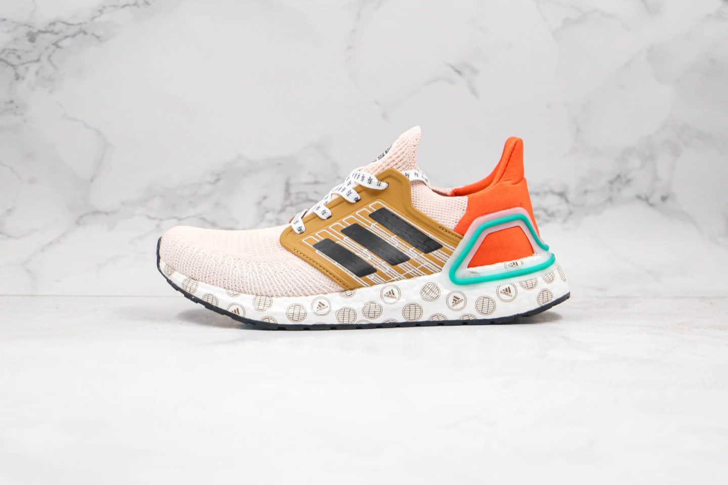 阿迪达斯Adidas UltraBoost 2020 Consortium 6.0纯原版本爆米花跑鞋UB6.0中国限定五福临门麦棕色成都限定原档案数据开发 货号：FX8888