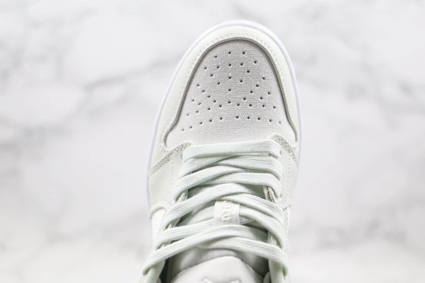 乔丹Air Jordan 1 Low Spruce Aura纯原版本低帮AJ1云杉米白色内置气垫区别市面看图做鞋版本 货号：CW1381-003