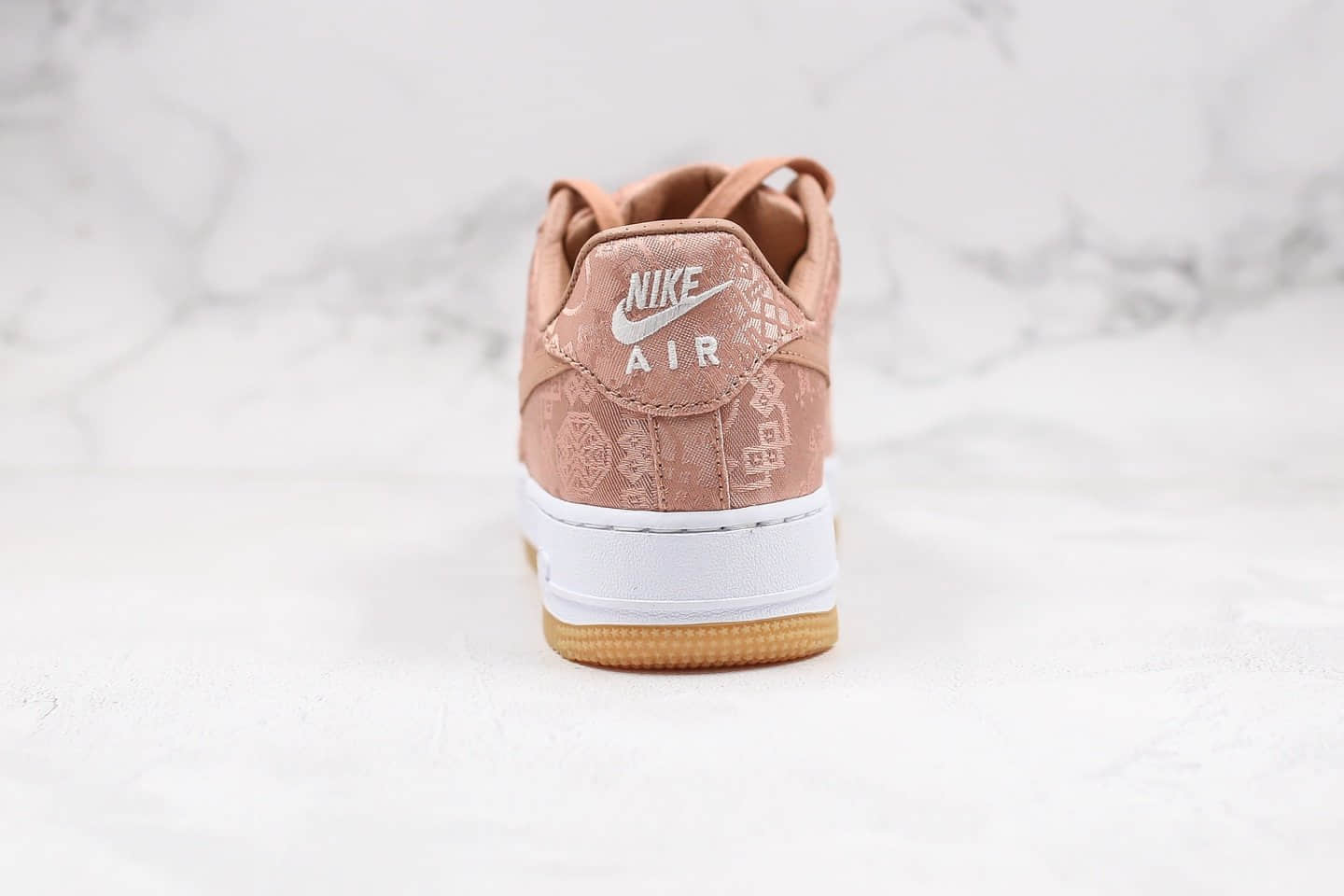 耐克Nike Air Force 1 x Clot纯原版本低帮空军一号粉丝绸内置气垫鞋面可撕正确内层 货号：CJ5290-600