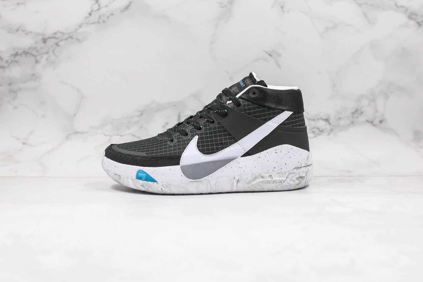 耐克Nike Zoom KD 13 EP纯原版本杜兰特13代篮球鞋黑白配色内置气垫支持实战 货号：CI9949-001