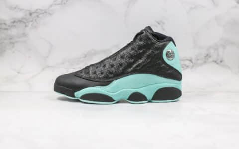 乔丹Air Jordan 13 Retro Island Green纯原版本蒂芙尼鳄鱼纹AJ13原盒原标内置碳板 货号：414571-030